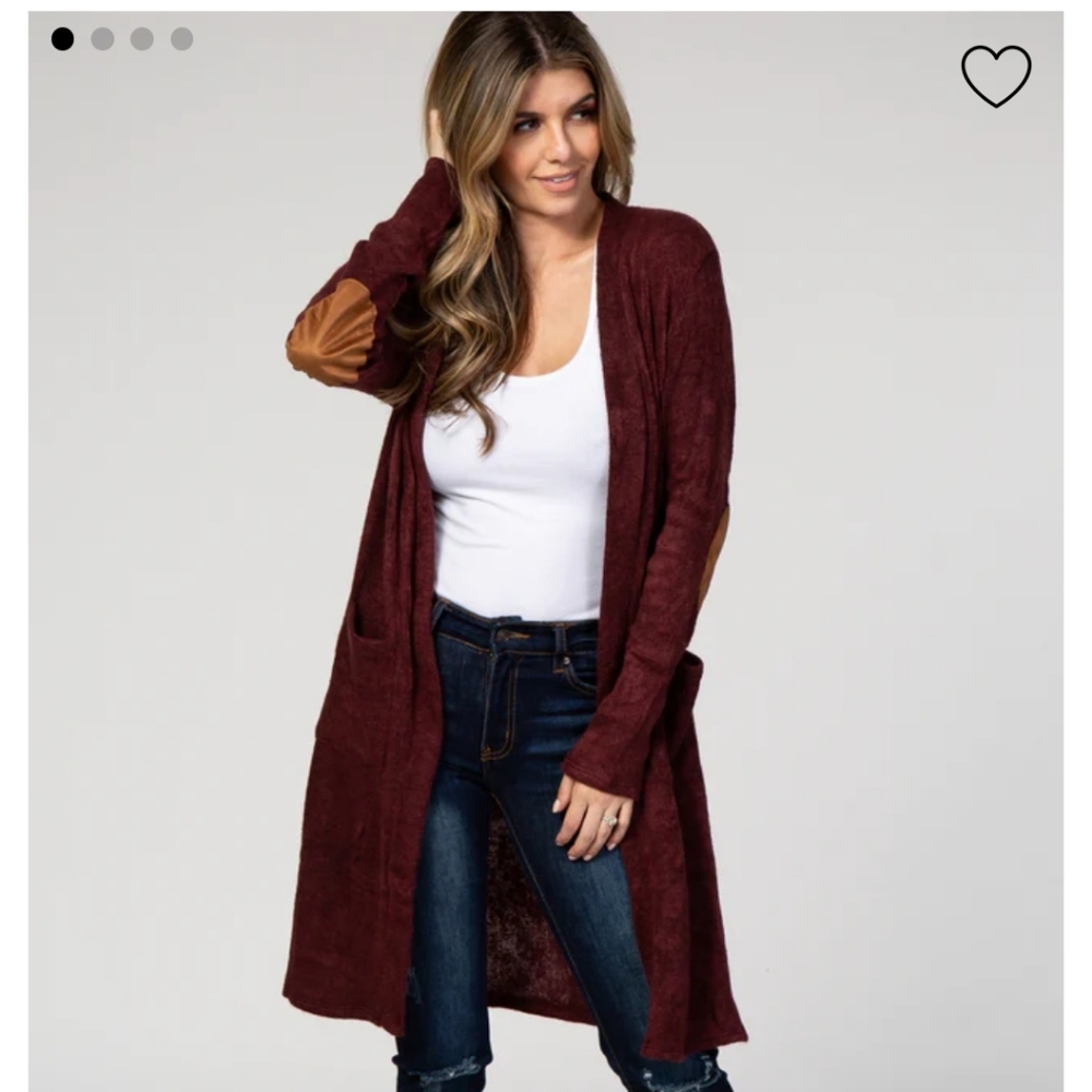 Pink blush maternity cardigan Small